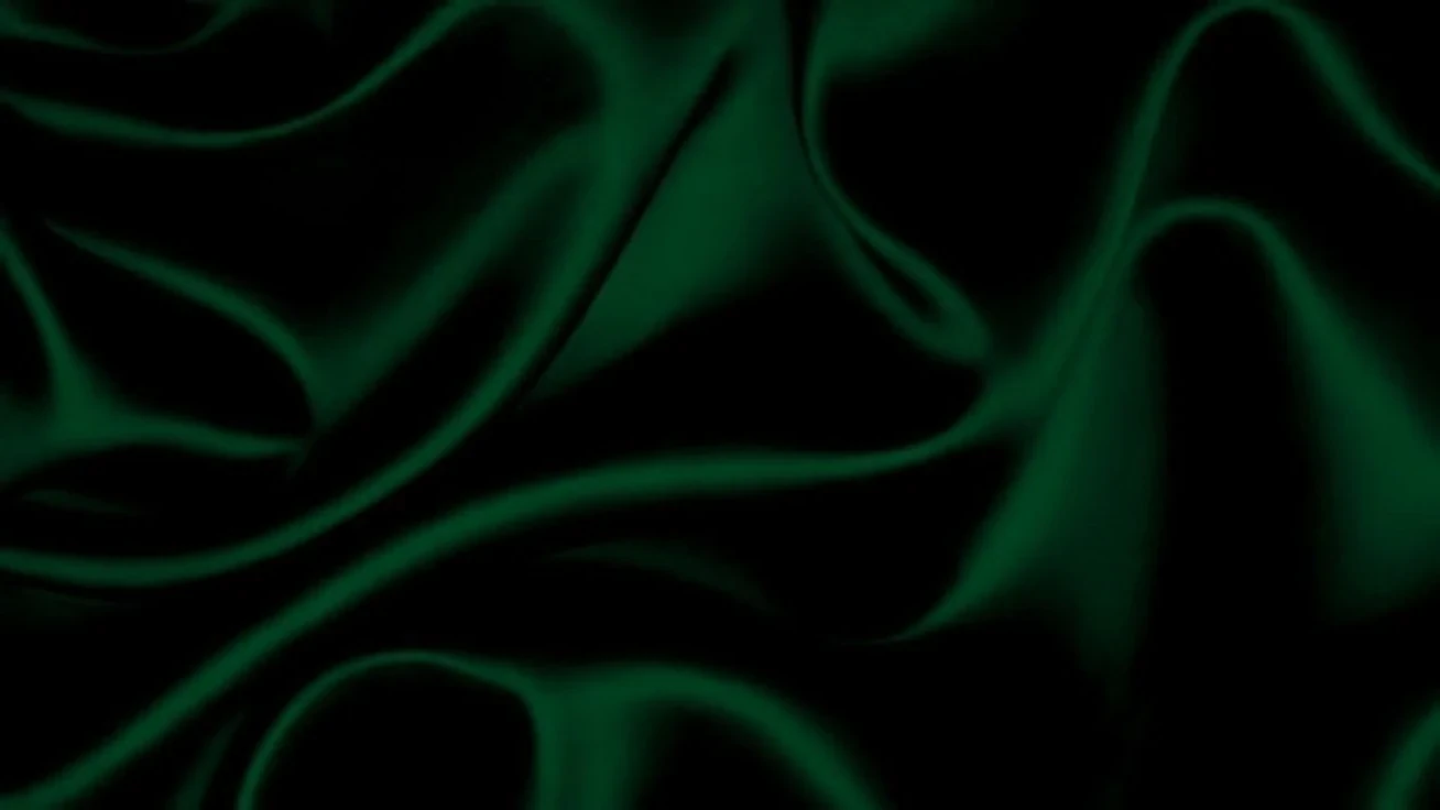 Emerald green fabric composition